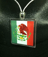 LED Necklace (Collar) - Bandera de Mexico